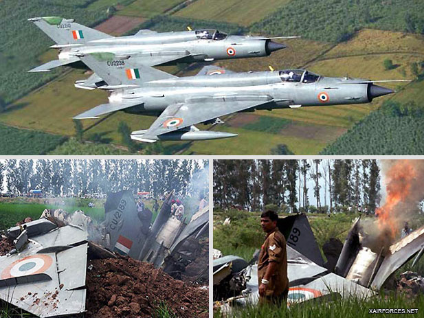 Indian Air Force MiG-21 crashes in Haryana, pilot safe 