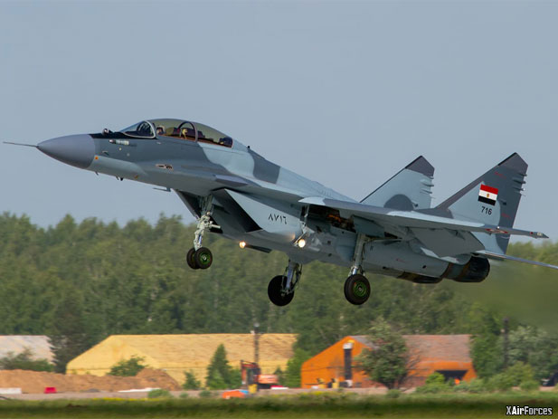 Egyptian Air Force (EAF) MiG-29M crashed