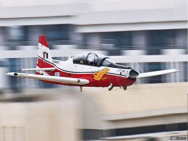 Indian HAL HTT-40 Conducts Two-Turn Spin and Recovery Test