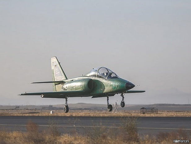 Iranian Air Force conduct test flight of Yasin trainer jet