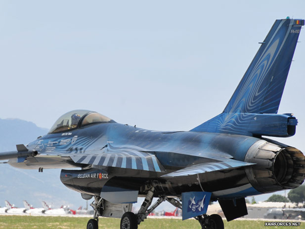 SABCA servicing Belgian Air Force F-16s