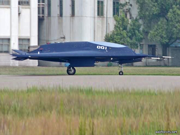 Chinas Lijian UCAV Sharp Sword spotted taxiing