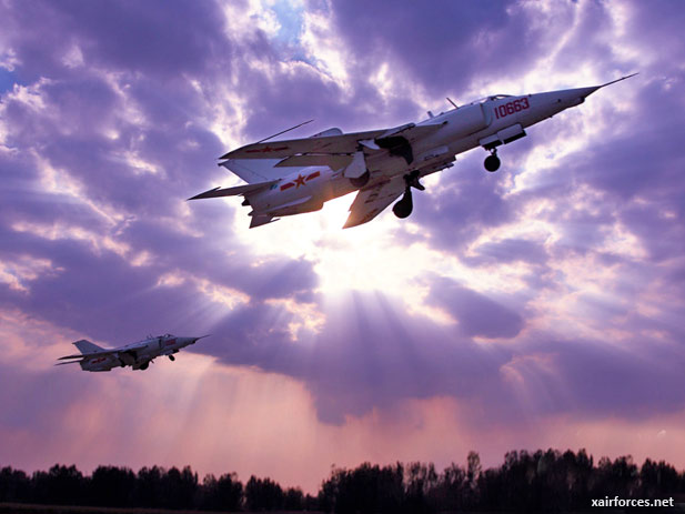 Close view of PLA Air Force's Qiang-5 Attack Aircraft