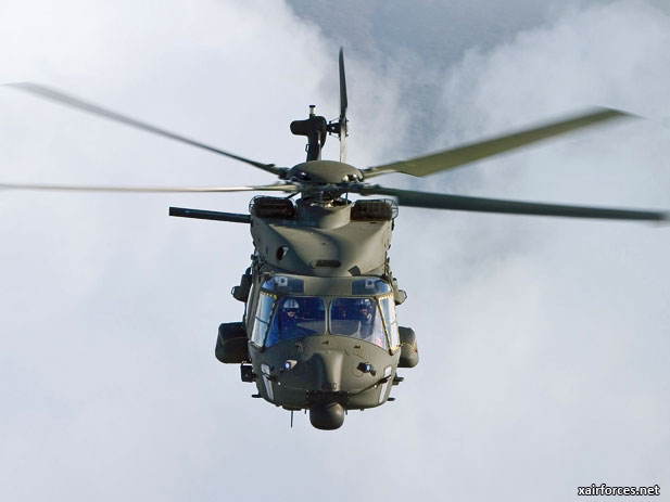 The NH90 displayed for the 100th anniversary of the flight in Norway