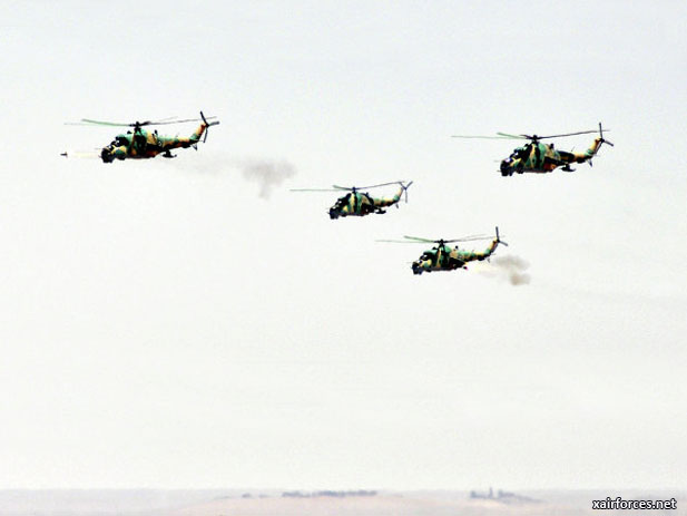 Syrian Air Force conducts military drills