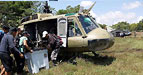 The Philippine Air Force delivers election paraphernalia in remote barangays in Tapaz 